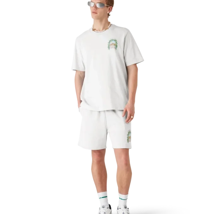 Graue L’arche-Sweatshorts