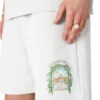 Graue L’arche-Sweatshorts