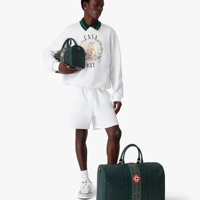 Grüne Monogram-Wochenendtasche Grüne Monogram-Wochenendtasche