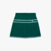 Grüner plissierter Strick-Minirock