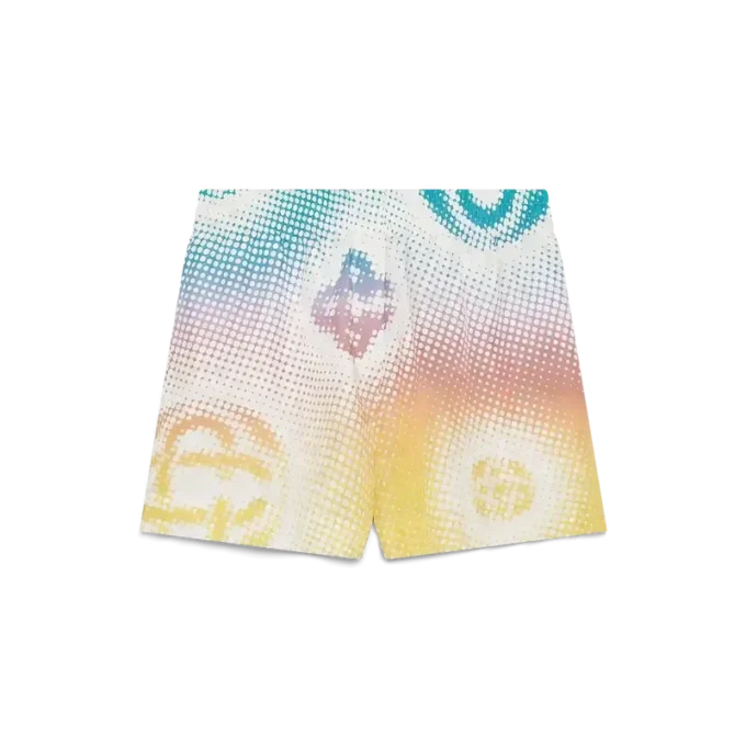 Halftone Logo Seidenshorts