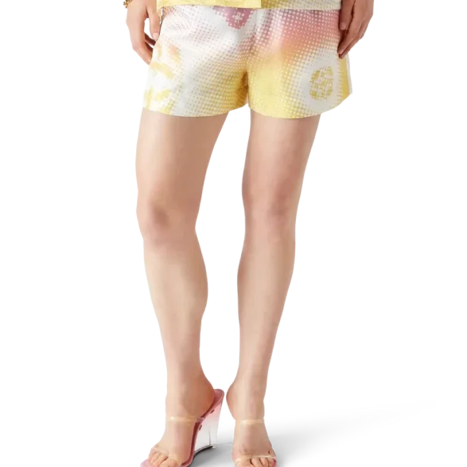 Halftone Logo Seidenshorts