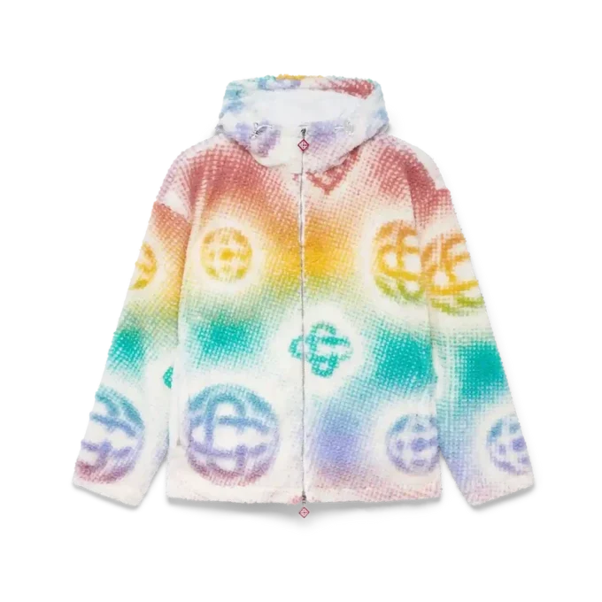 Halftone Monogram Fleecejacke