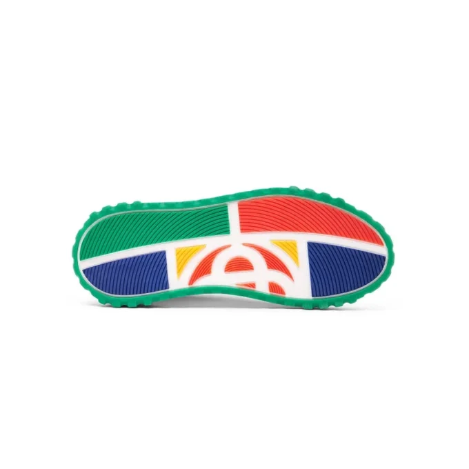 Herren Court Sneakers in Orange und Weiß