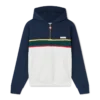 Hoodie mit Viertelreißverschluss und Farbblock-Design