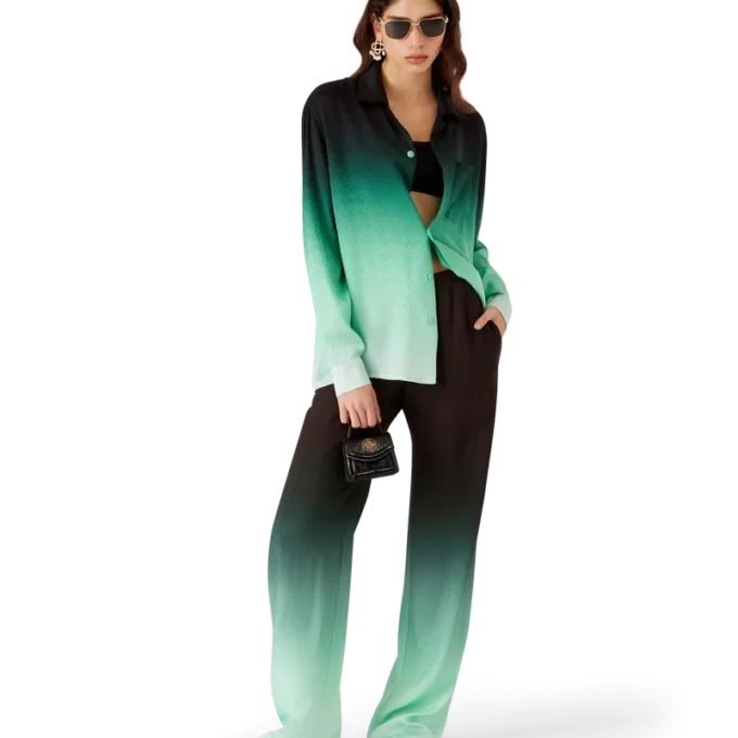 Hose aus Jacquard mit Farbverlauf Hose aus Jacquard mit Farbverlauf