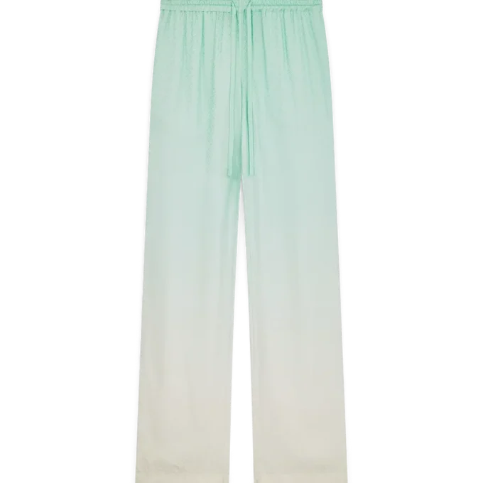 Hose aus Jacquard mit Monogramm-Farbverlauf Hose aus Jacquard mit Monogramm-Farbverlauf