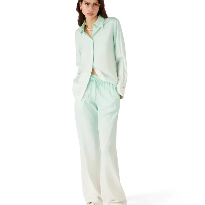 Hose aus Jacquard mit Monogramm-Farbverlauf Hose aus Jacquard mit Monogramm-Farbverlauf