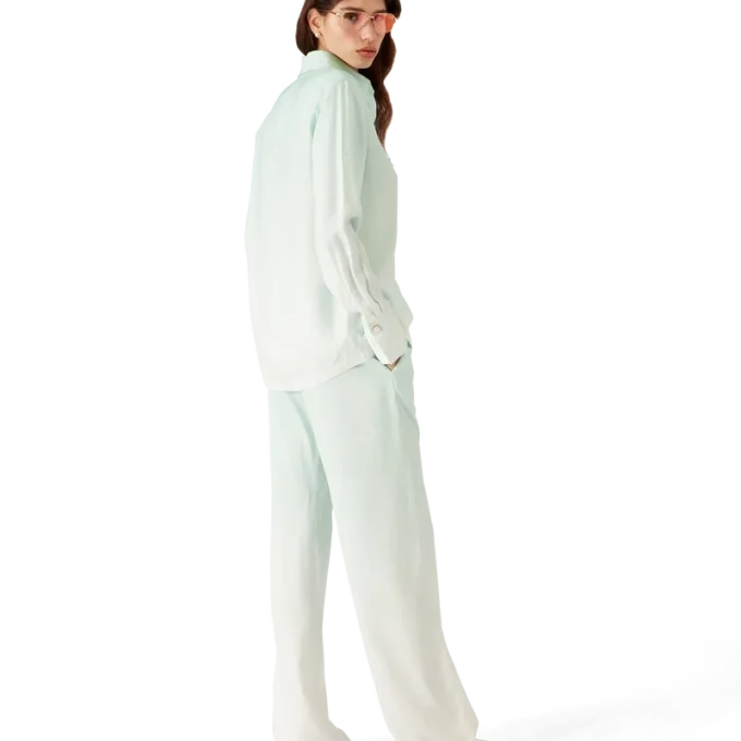 Hose aus Jacquard mit Monogramm-Farbverlauf Hose aus Jacquard mit Monogramm-Farbverlauf