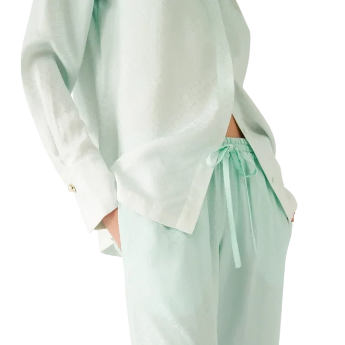 Hose aus Jacquard mit Monogramm-Farbverlauf Hose aus Jacquard mit Monogramm-Farbverlauf