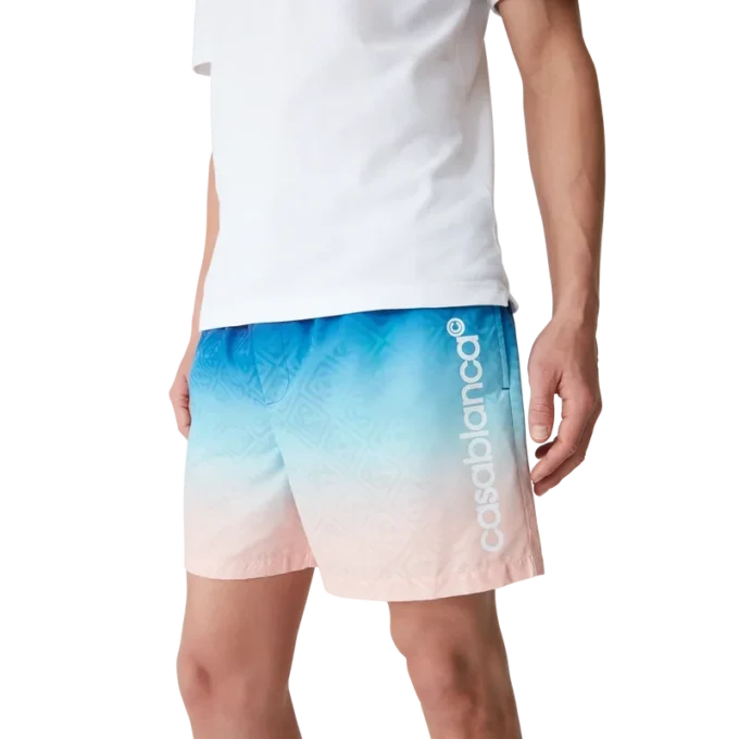 Jacquard-Badeshorts mit Farbverlauf
