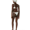 Jacquard-Monogramm-Bikini-Oberteil