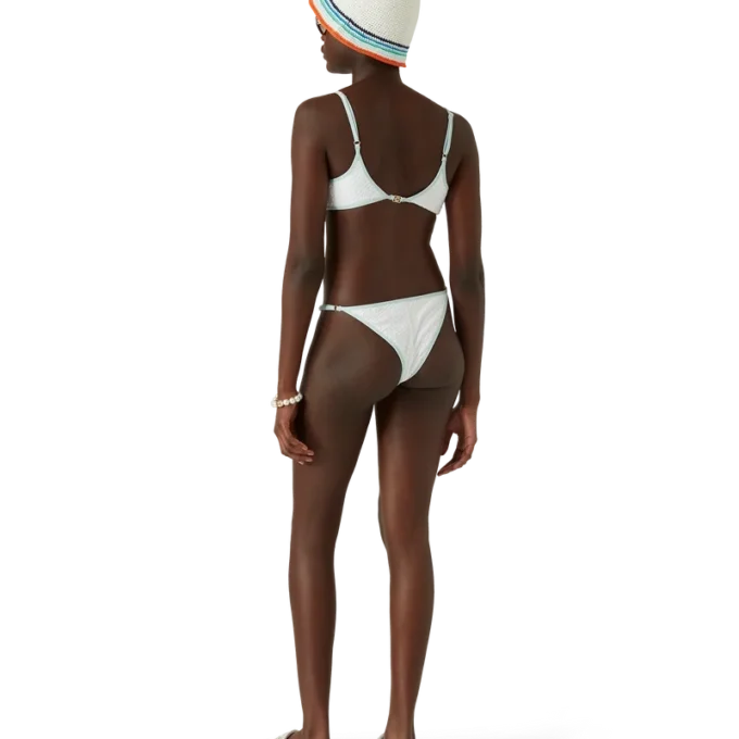 Jacquard-Monogramm-Bikini-Oberteil