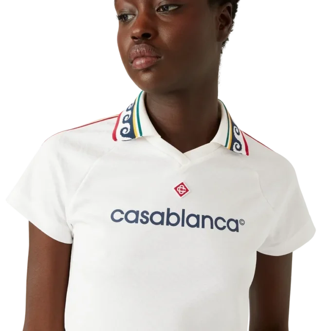 Jacquard-Monogramm-Fußballhemd