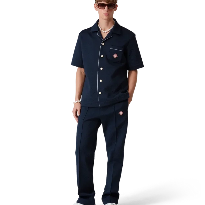 Jacquard-Monogramm-Jogginghose