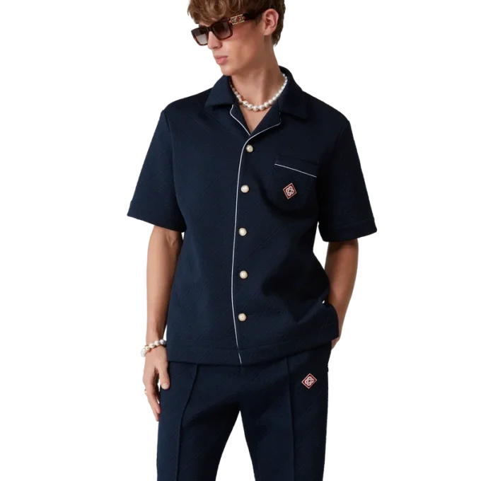 Jacquard-Monogramm-Jogginghose