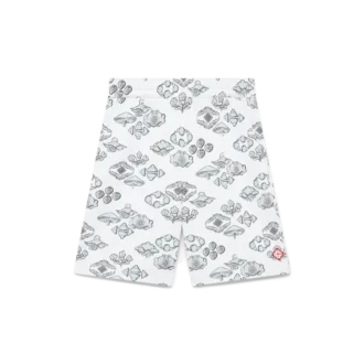 Jacquard-Motiv-Shorts