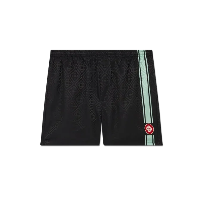 Jacquard-Shorts mit Monogramm-Streifen