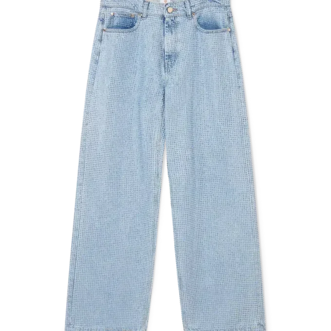 Jeans mit Kristallverzierung