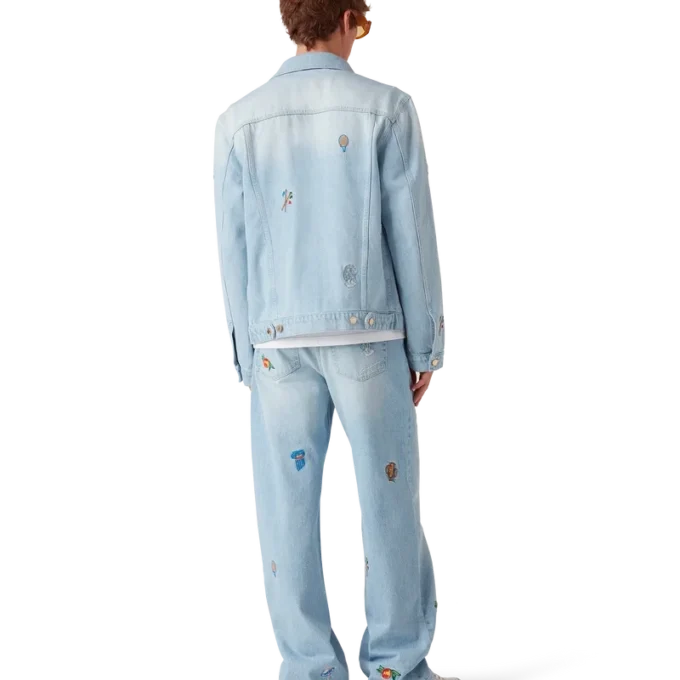 Jeans mit Stickmotiv Jeans mit Stickmotiv