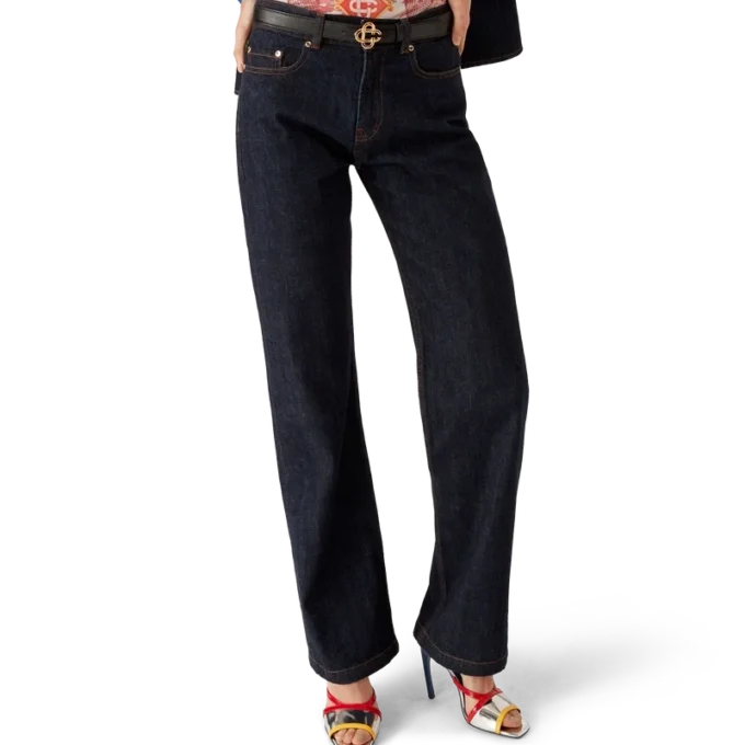 Jeanshemd mit Logo-Stickerei Jeanshemd mit Logo-Stickerei