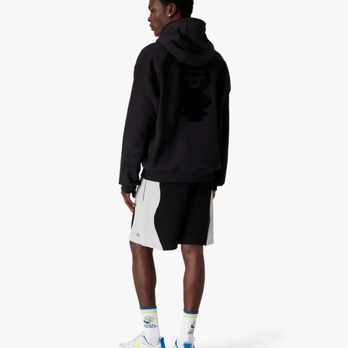 Kapuzenpullover mit Squash-Logo-Flockdruck Kapuzenpullover mit Squash-Logo-Flockdruck