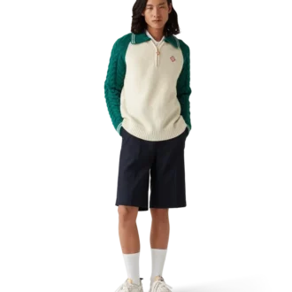 Kaschmir-Pullover mit Zopfmuster