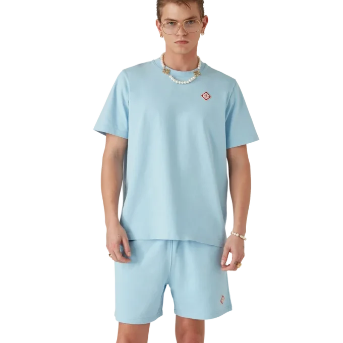 Kurzarm-T-Shirt mit Diamant-Logo