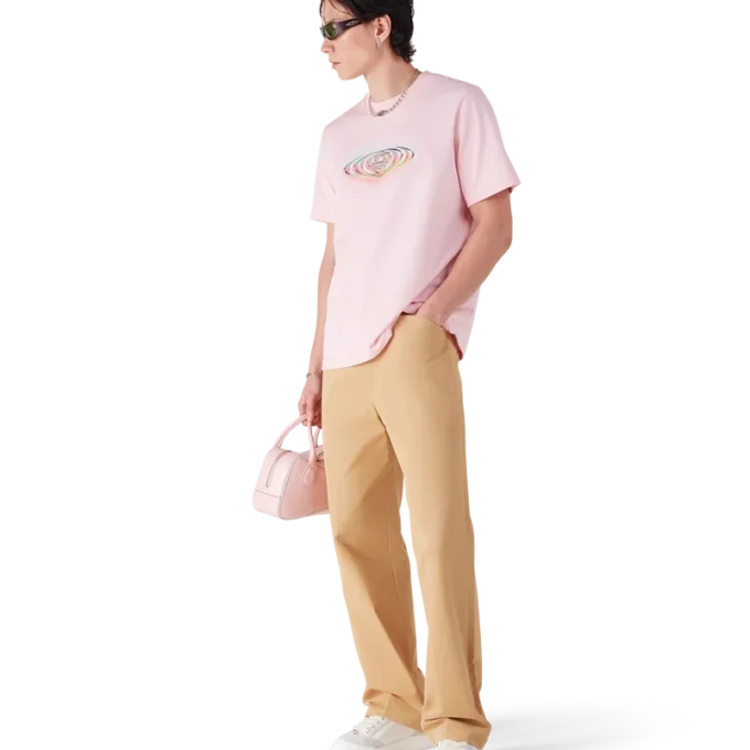 Kurzarm-T-Shirt mit Glas-Logo Kurzarm-T-Shirt mit Glas-Logo