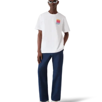 Kurzarm-T-Shirt mit Gradient-Square-Logo