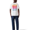 Kurzarm-T-Shirt mit Gradient-Square-Logo