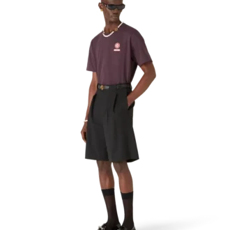 Kurzarm-T-Shirt mit Logo-Patch