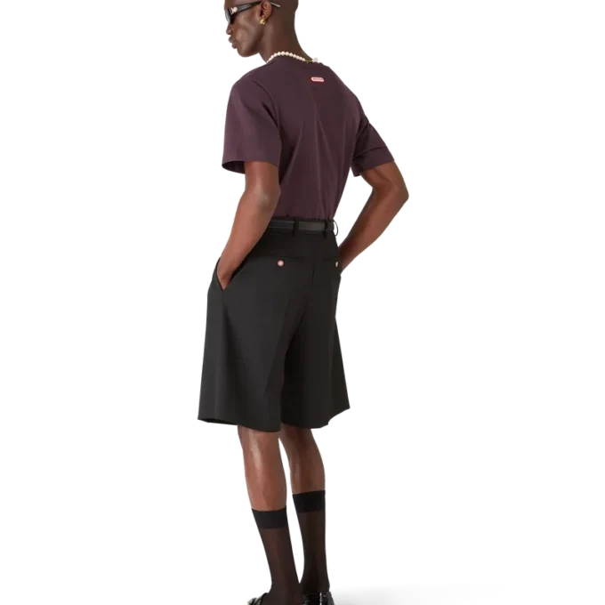 Kurzarm-T-Shirt mit Logo-Patch