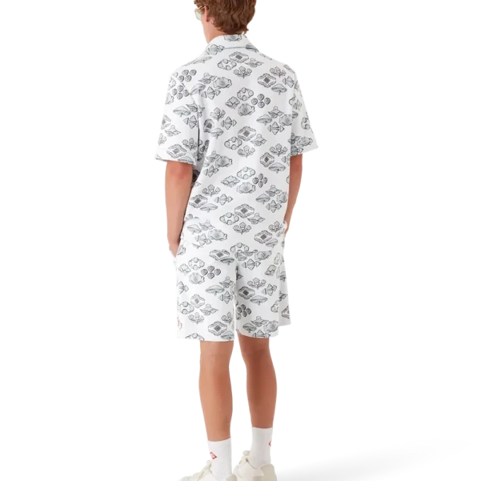 Kurzarmhemd mit Jacquard-Motiv