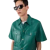 Kurzärmeliges Lederhemd mit Shorts Kurzärmeliges Lederhemd mit Shorts