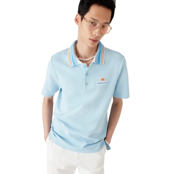 Kurzärmeliges Polohemd aus Strick-Piqué