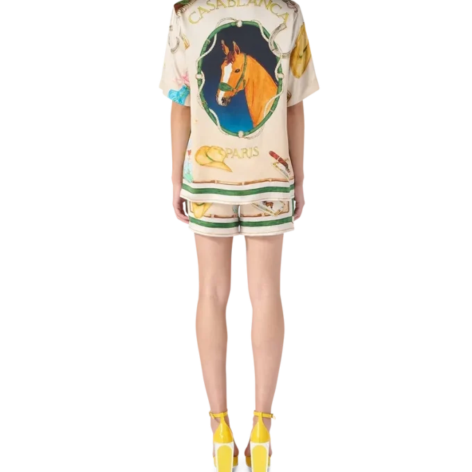 L’ecurie Blanche Seidenhemd