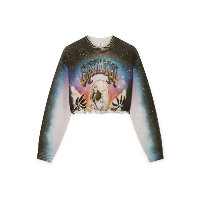 La Pramonition Kurzarmpullover aus Kaschmirmischung