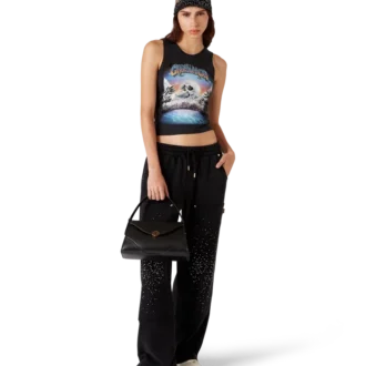 La Pramonition Sweathose mit Kristallverzierung