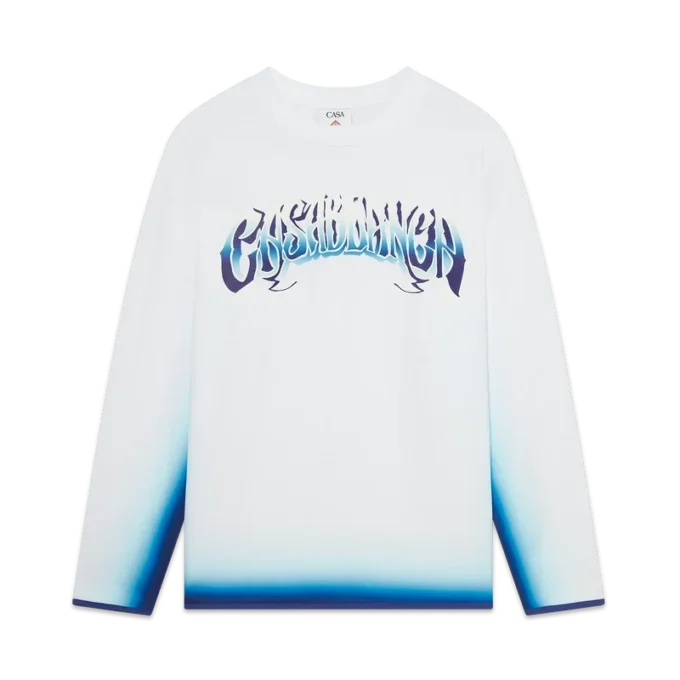 Langarm-T-Shirt „Blue Fade“