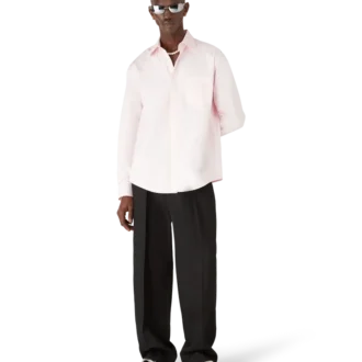 Langarmhemd mit Baumwoll-Monogramm