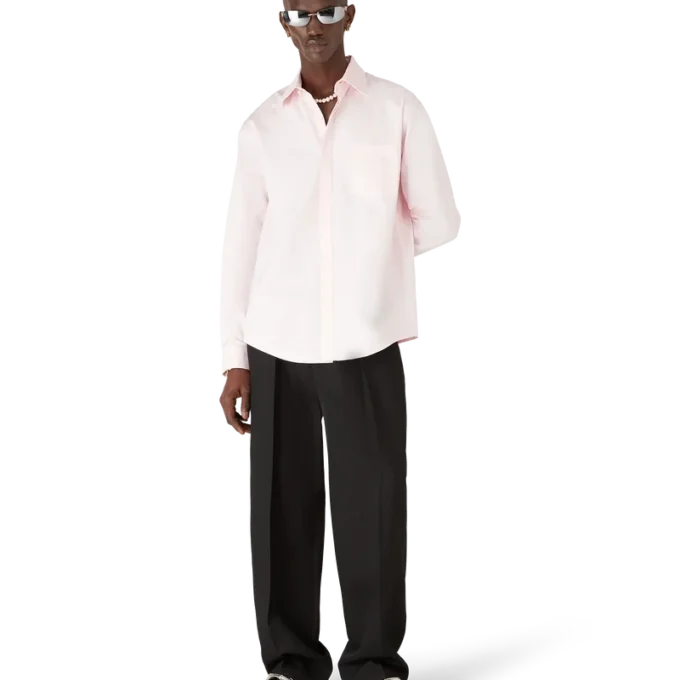 Langarmhemd mit Baumwoll-Monogramm Langarmhemd mit Baumwoll-Monogramm