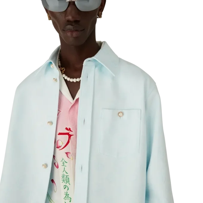 Langarmhemd mit Baumwoll-Monogramm Langarmhemd mit Baumwoll-Monogramm