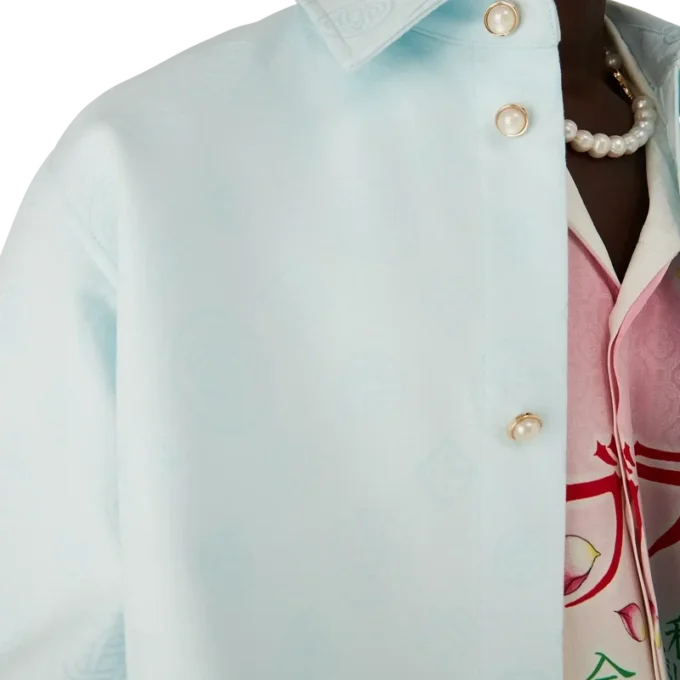 Langarmhemd mit Baumwoll-Monogramm Langarmhemd mit Baumwoll-Monogramm