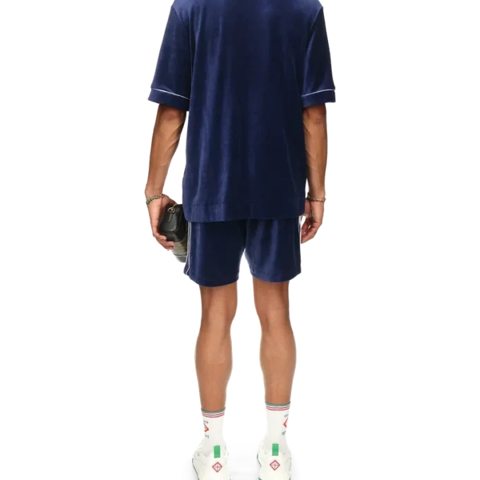 Laurel Velours-Hemd mit kurzen Ärmeln