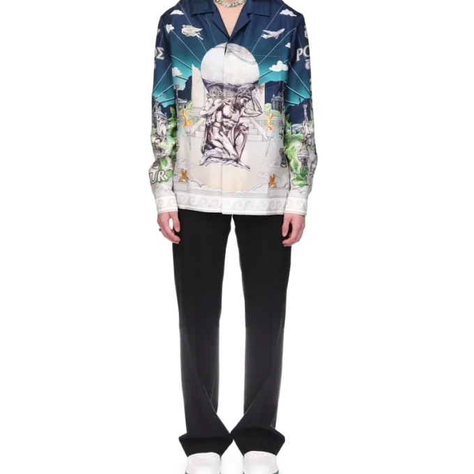 Le Temple Du Sport Seidenhemd