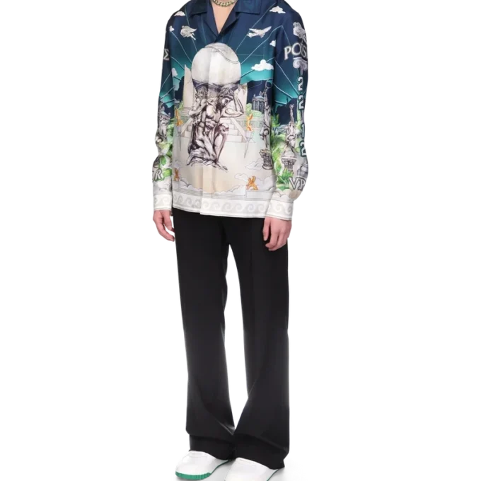 Le Temple Du Sport Seidenhemd