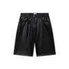 Leder-Skater-Shorts