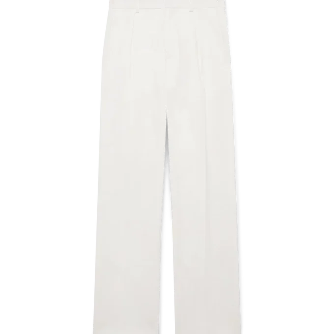 Leinenhose mit Falten