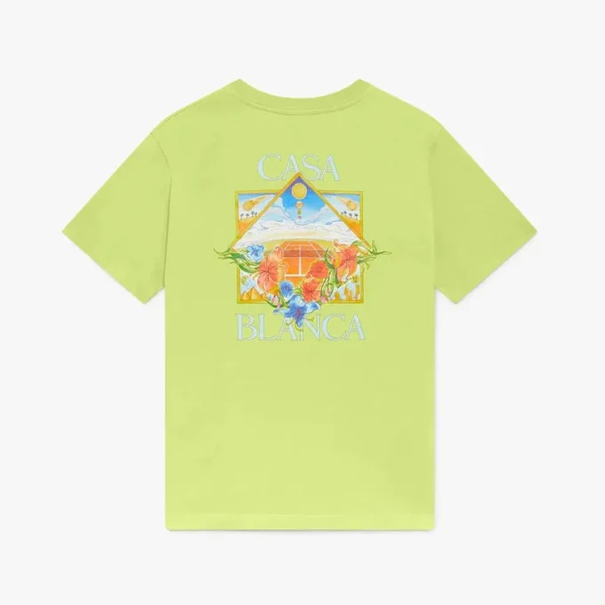 Lime Flower Court Icon Kurzarm-T-Shirt